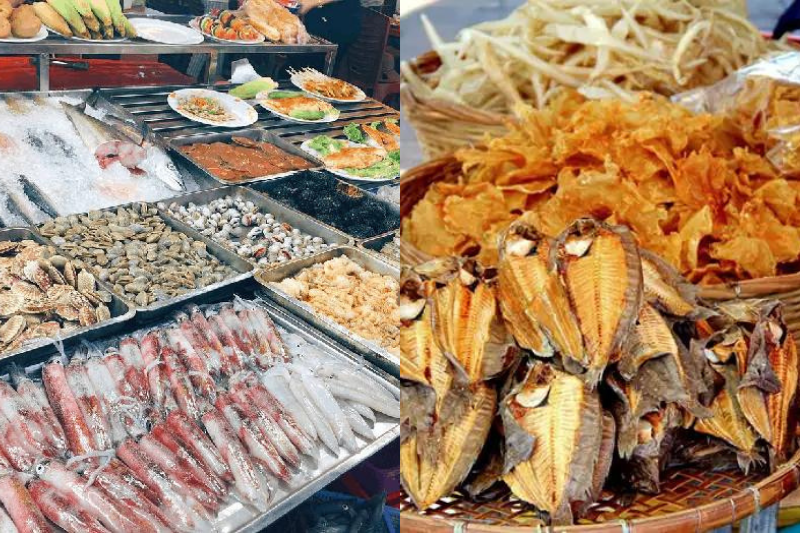 Come to Phu Quoc, don't forget to enjoy fresh and dried seafood